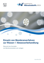 Broschüre zum Thema Einsatz von Membranverfahren zur Wasser-/ Abwasserbehandlung